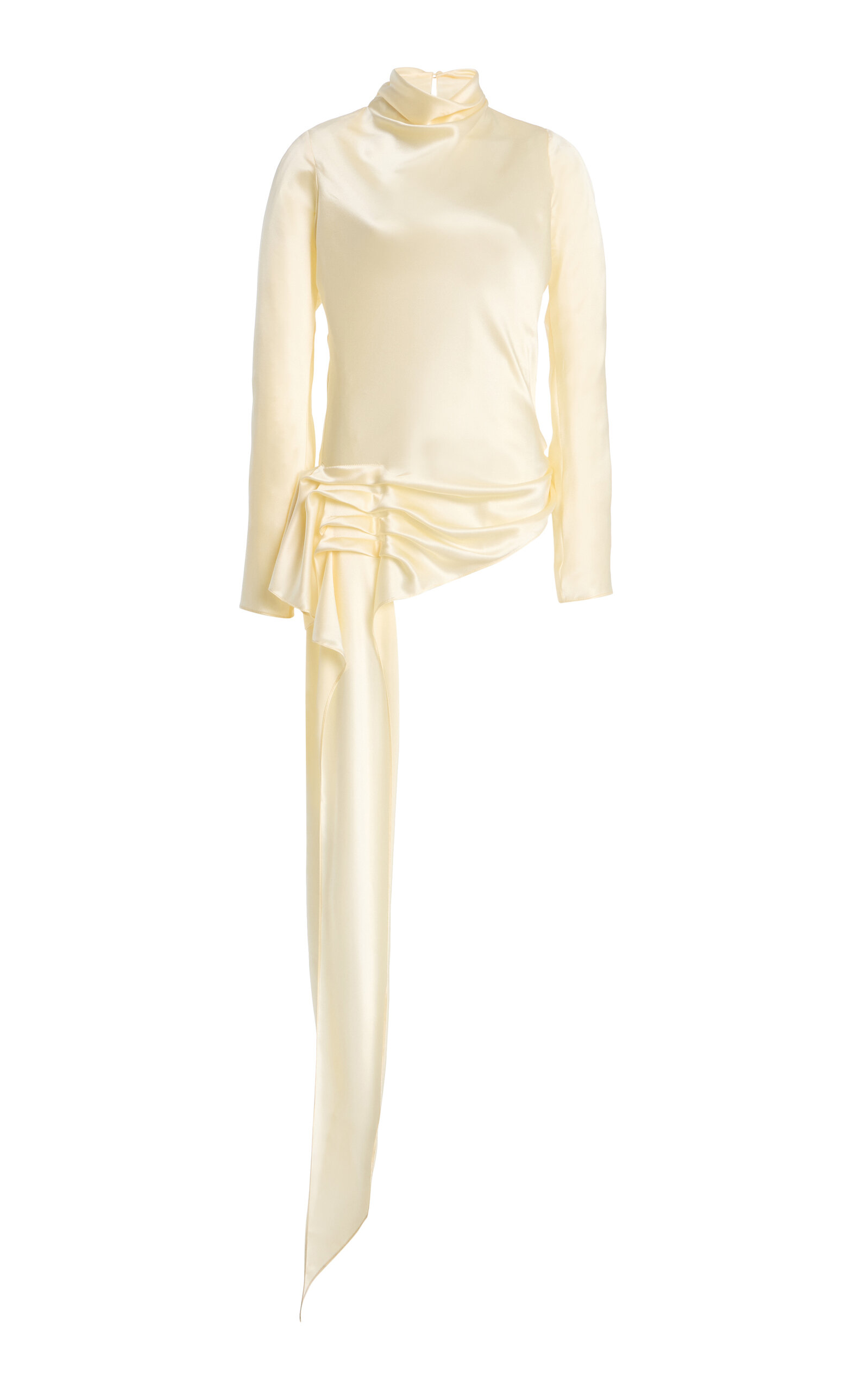 Ornella Draped Silk Top