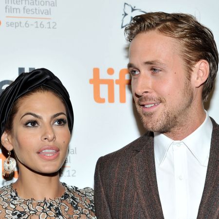 Eva Mendes and Ryan Gosling attend "The Place Beyond The Pines" premiere during the 2012 Toronto International Film Festival at Princess of Wales Theatre on September 7, 2012 in Toronto, Canada.