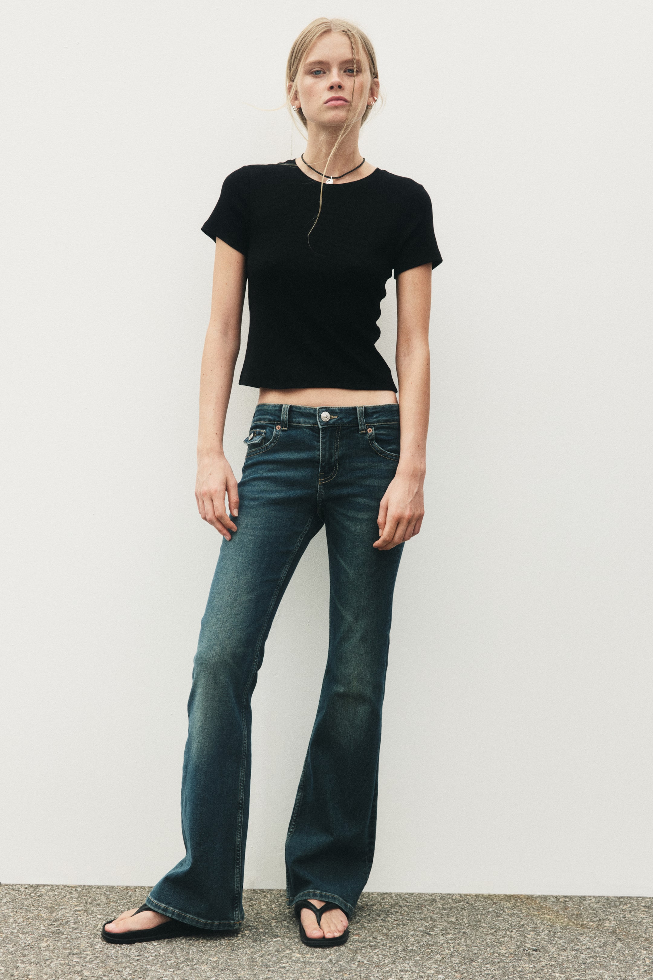 Flared Low Waist Jeans