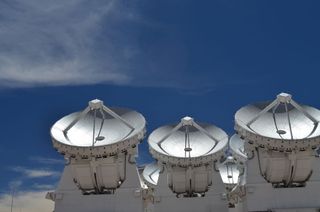 Three Dishes of ALMA Observatory