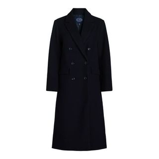 Scoop Faux Wool Oversized Double Breasted Coat