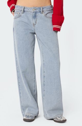 Raelynn Washed Low Rise Jeans