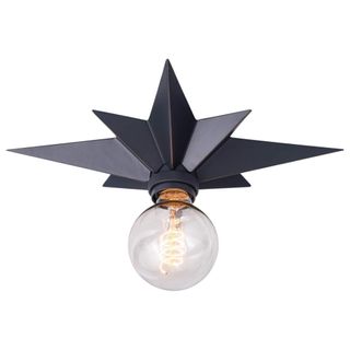 VILUXY Flush Mount Ceiling Light, Black Star