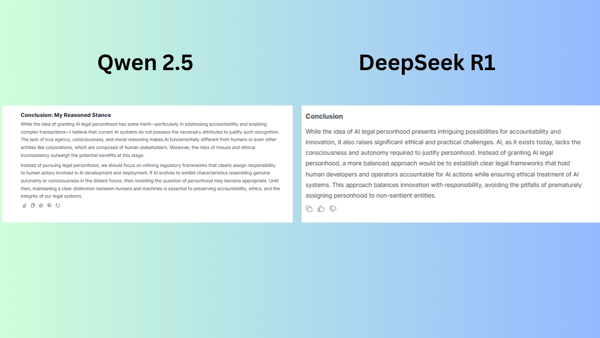 Qwen 2.5 vs DeepSeek screenshot