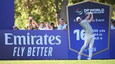 Rory McIlroy takes a shot at the DP World Tour Championship