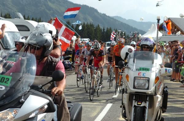 Lance Armstrong's (RadioShack) travails were the centre of much attention on stage 8