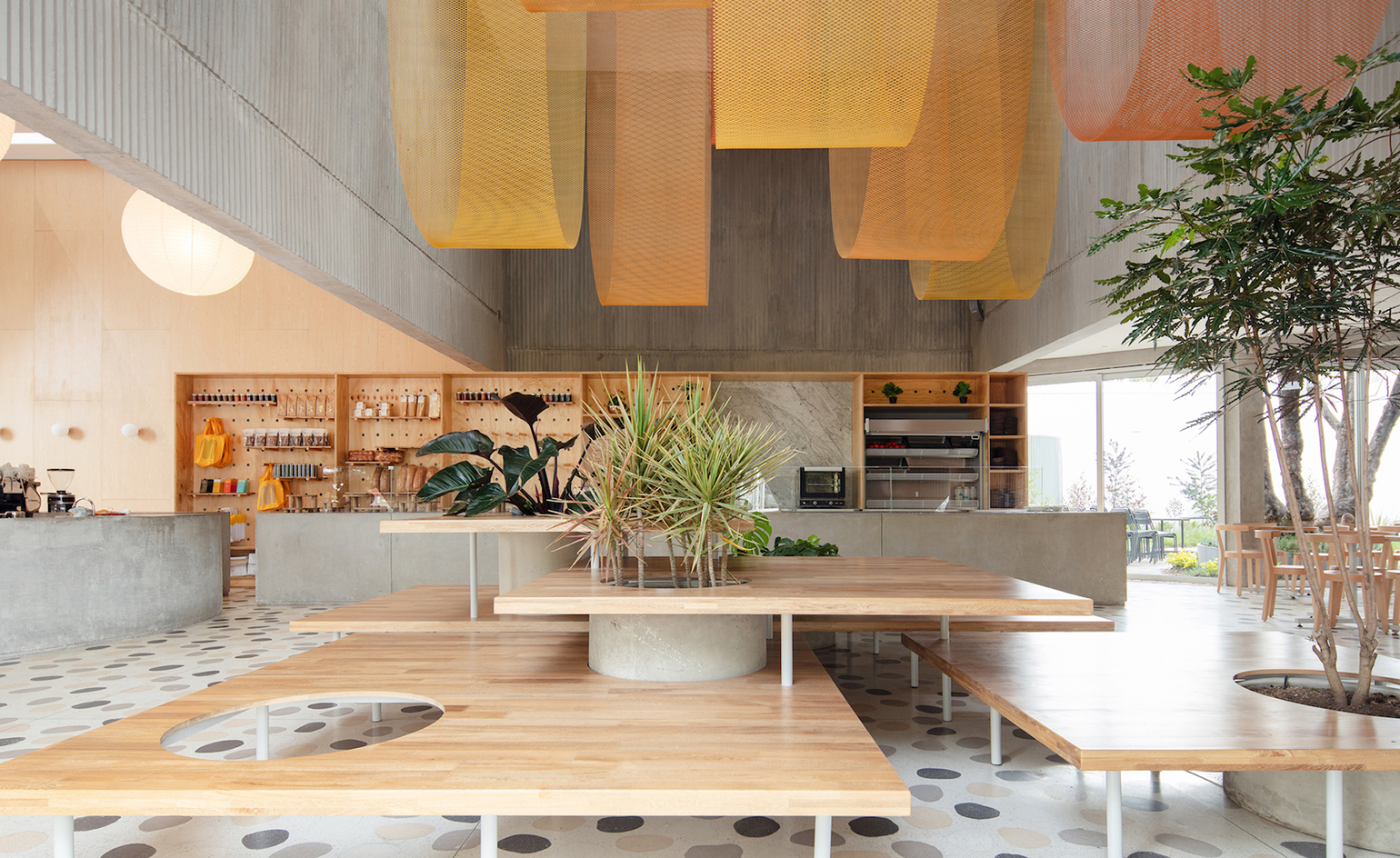 Serving space at Masa restaurant, Bogotá, Colombia