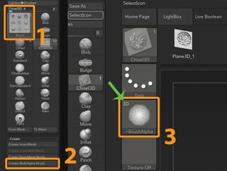 To save as a VDM, select a brush that can save all the information contained in your model