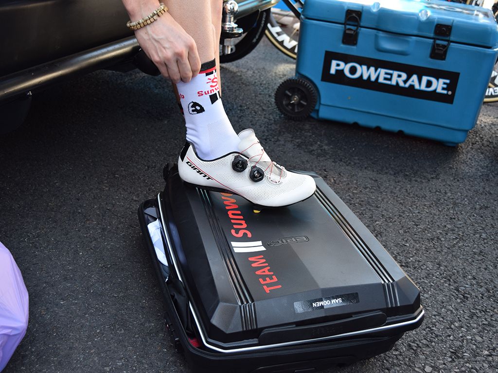Giant's new shoes were worn by each Team Sunweb rider during the Tour Down Under