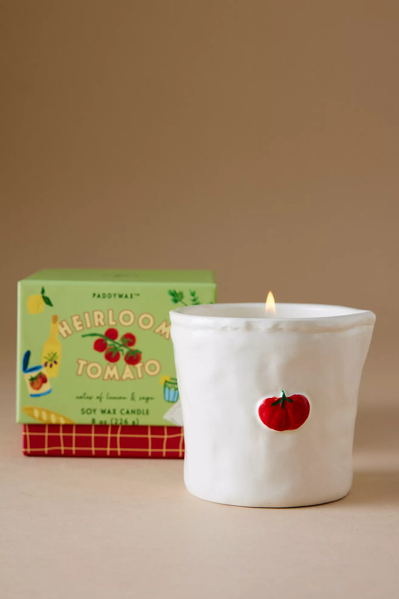 Paddywax Bistro Heirloom Tomato Ceramic Candle