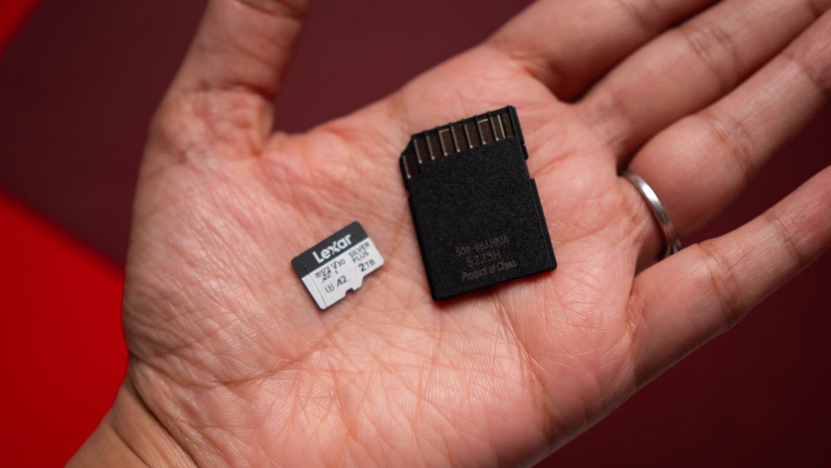 Lexar Silver Plus 2TB MicroSD card testing on Android Central