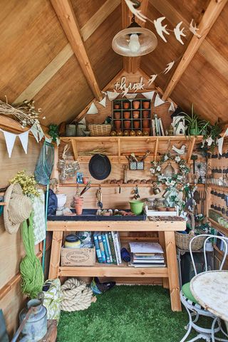 storage in she shed