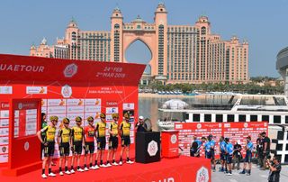 The riders are presented in Dubai