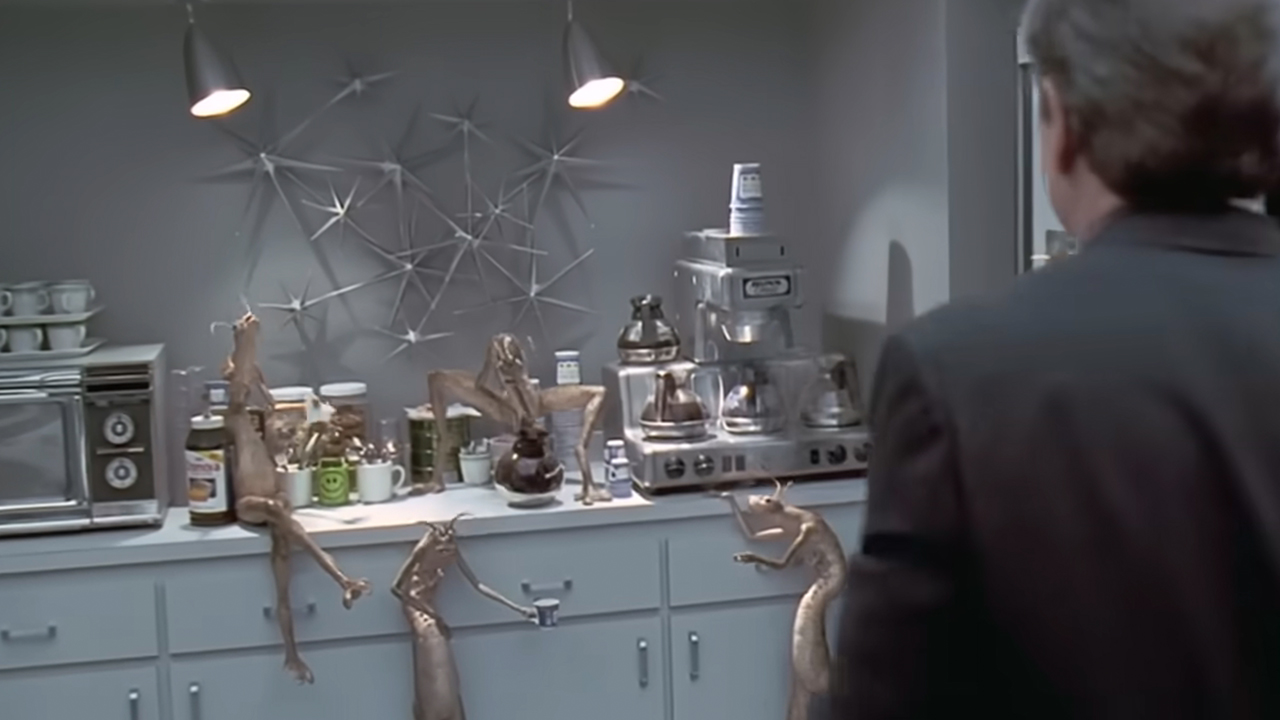 Some aliens making coffee in Men In Black