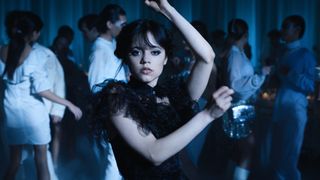 Jenna Ortega as Wednesday Addams at the Rave'N Dance in 'Wednesday'