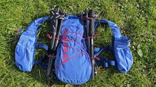 Nathan TrailMix 2.0 12L Hydration Pack with trekking poles