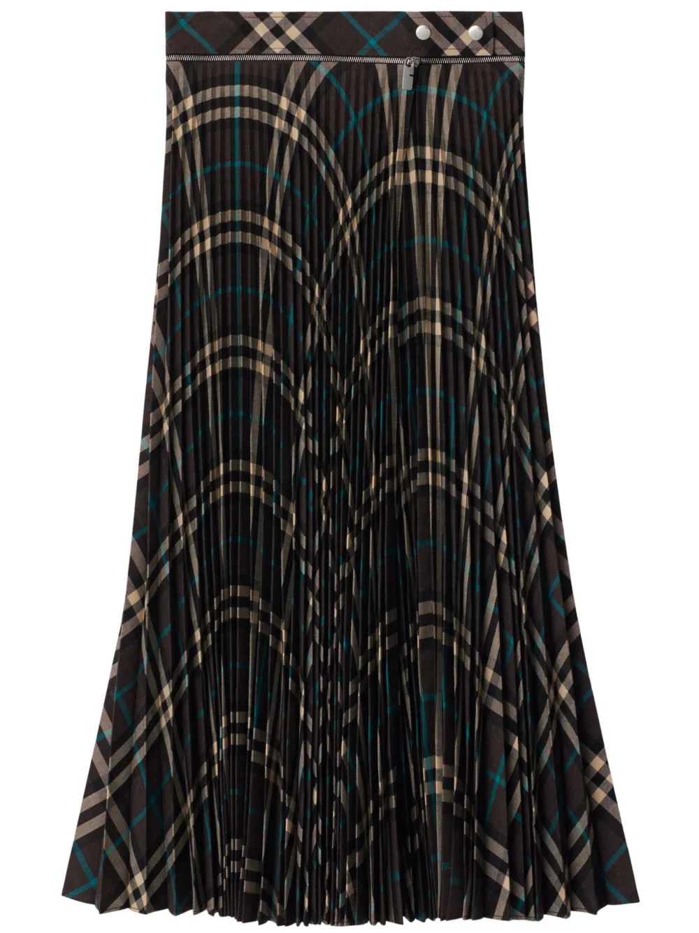 Burberry Checked Wool Skirt | 2