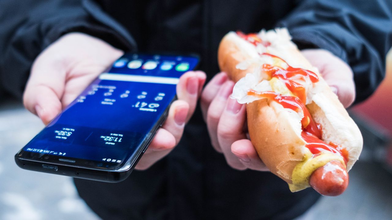 It's as big as this New York City Nathan's hotdog