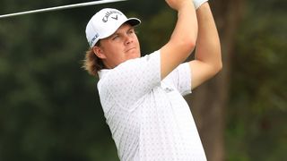 Sami Valimaki takes a shot at the Sanderson Farms Championship