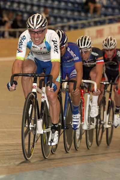 Jame Carney came to the front and ramped up the pace any time a lap attempt got too close to success.