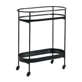 A black oval drinks trolley from NEXT