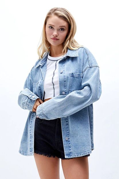 10 Best Oversized Jean Jackets for Women in 2023 | Marie Claire