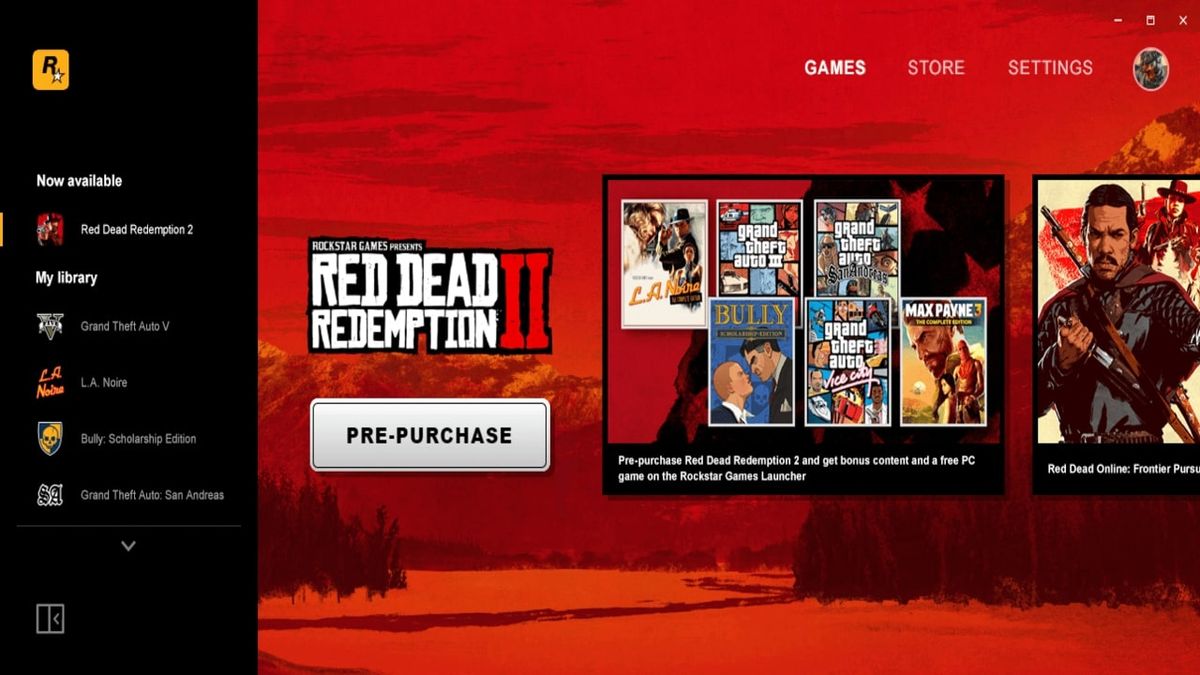 red dead redemption 2 rockstar game launcher