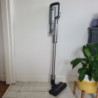 The Roidmi RS60 mop standing against a wall