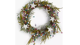 The Technicolour Supernature Star and Berry Rainbow Wreath from John Lewis