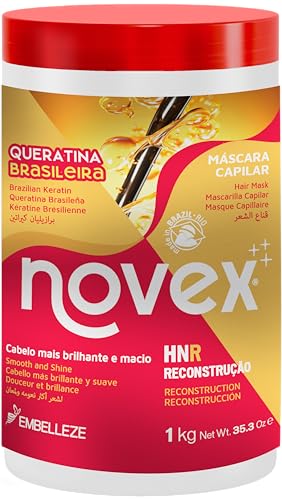 Novex Brazilian Keratin Deep Conditioning Mask, 35.3 Oz - Reconstructive Keratin, Frizz Control &amp;amp; Damage Repair