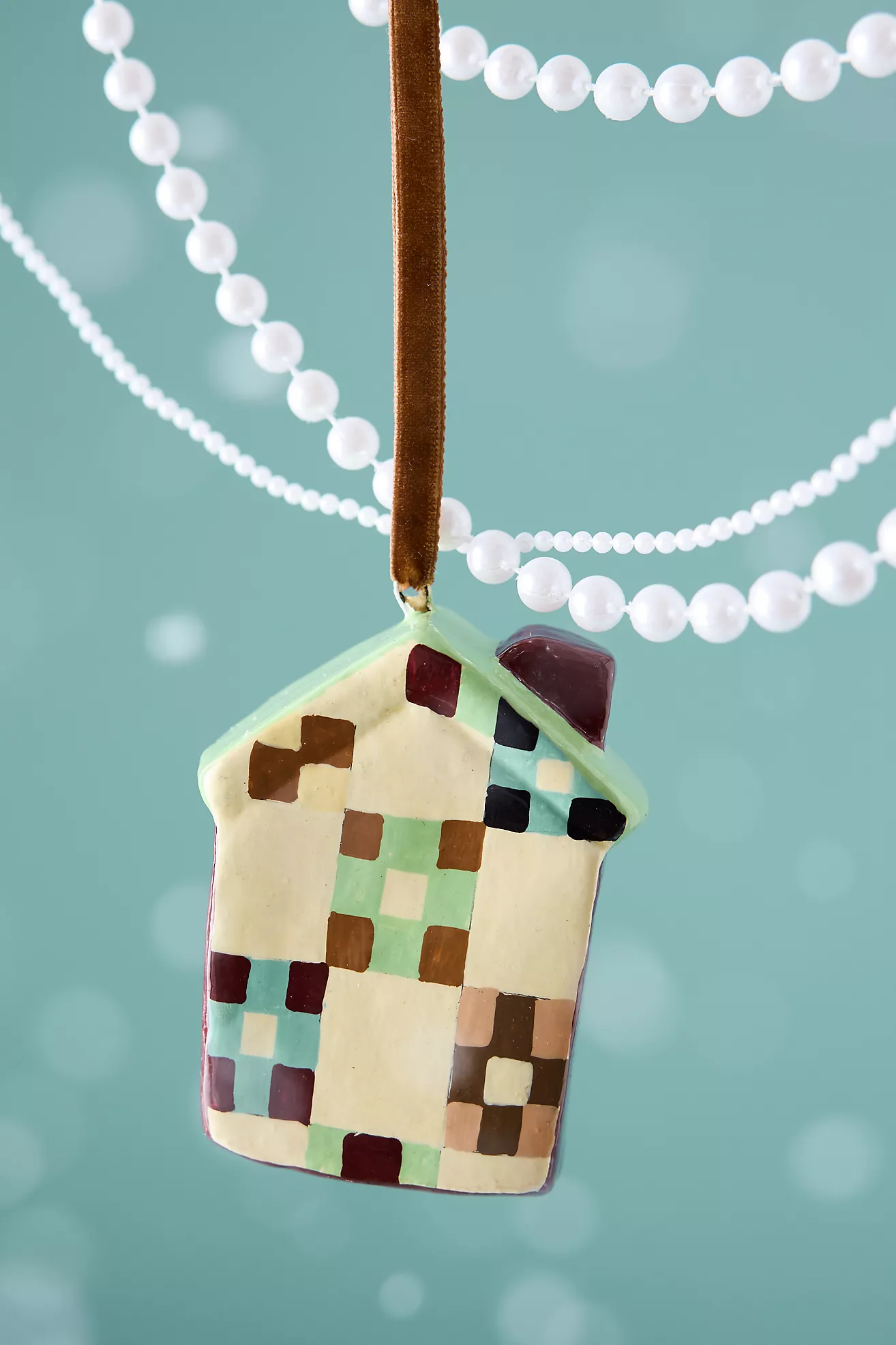 Patchwork Paper-Mâché House 