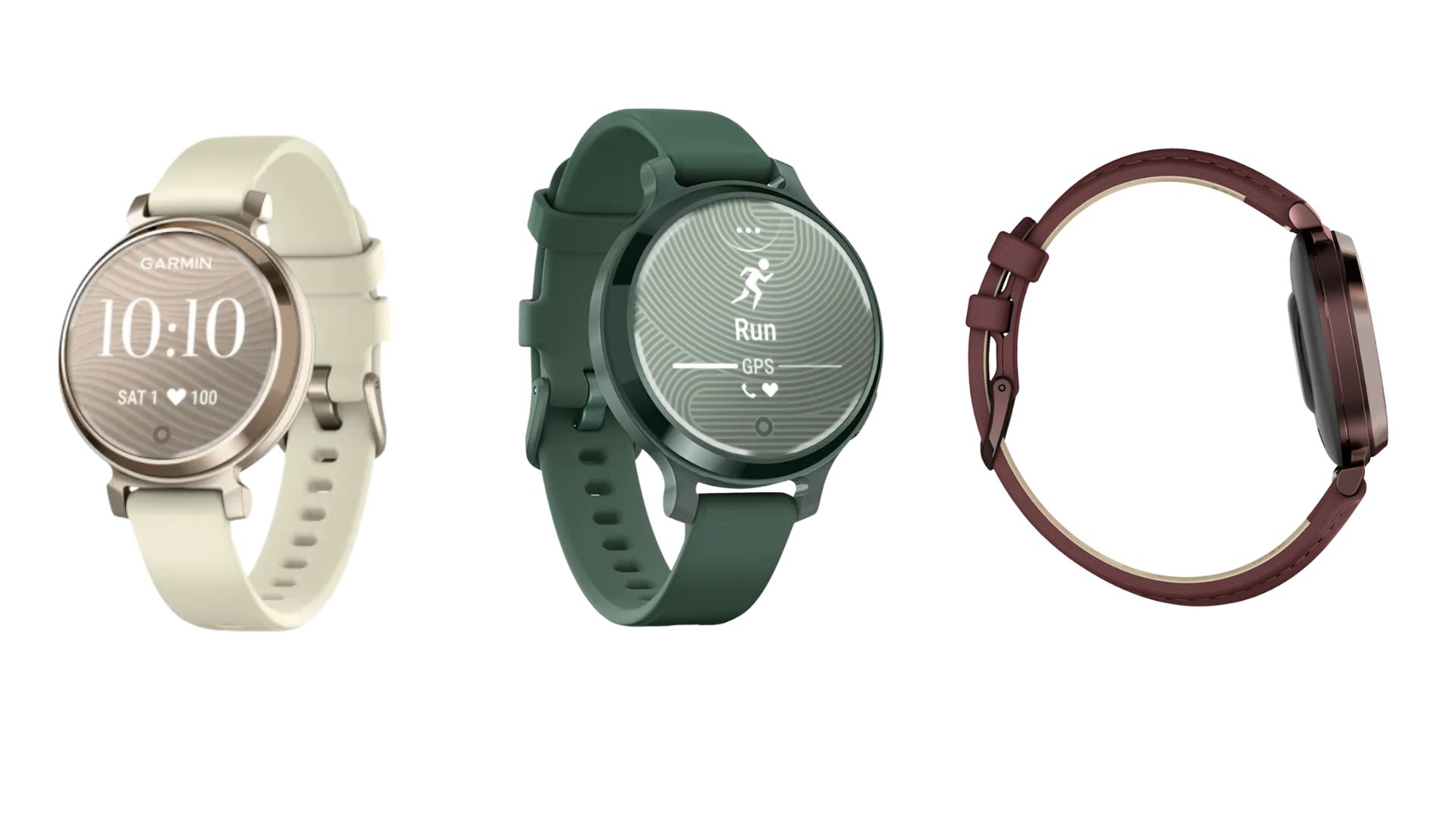 Garmin Lily 2 in three colourways and models