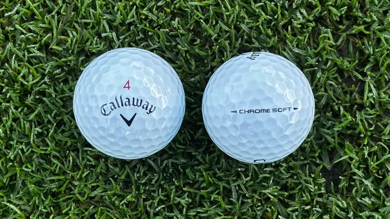 Details of the Callaway 2026 Chrome Soft ball