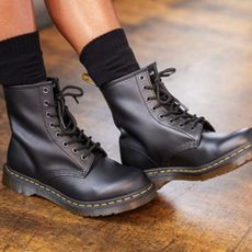 Dr Martens boots worn by woman