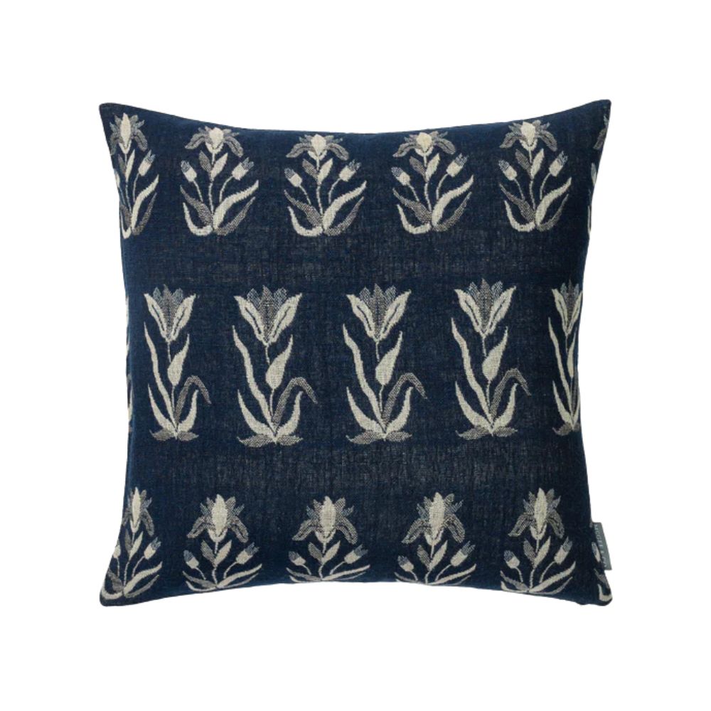 Annika Blue Floral Pillow Cover