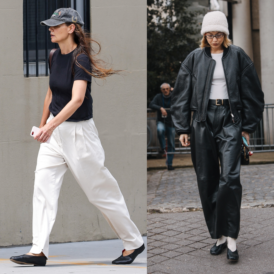 Katie Holmes and Gigi Hadid&#039;s favorite Mansur Gavriel Glove Flats are on sale for Nordstrom&#039;s Anniversary