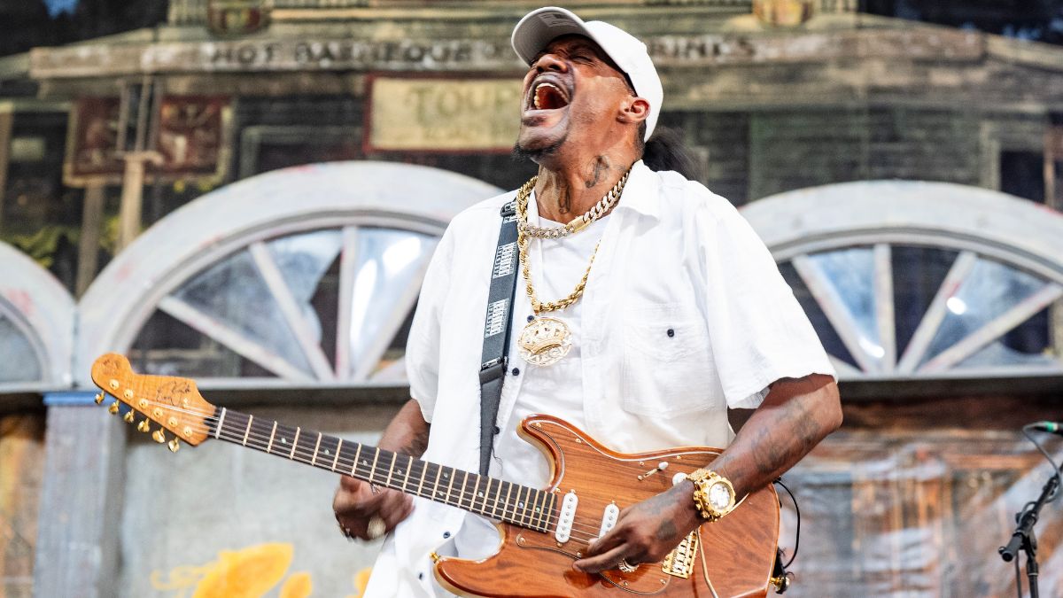 Eric Gales performs during 2025 New Orleans Jazz &amp;amp; Heritage Festival at Fair Grounds Race Course on April 27, 2025 in New Orleans, Louisiana.