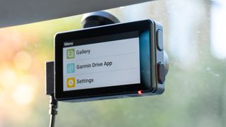 Garmin Dash Cam X310 in a car windshield