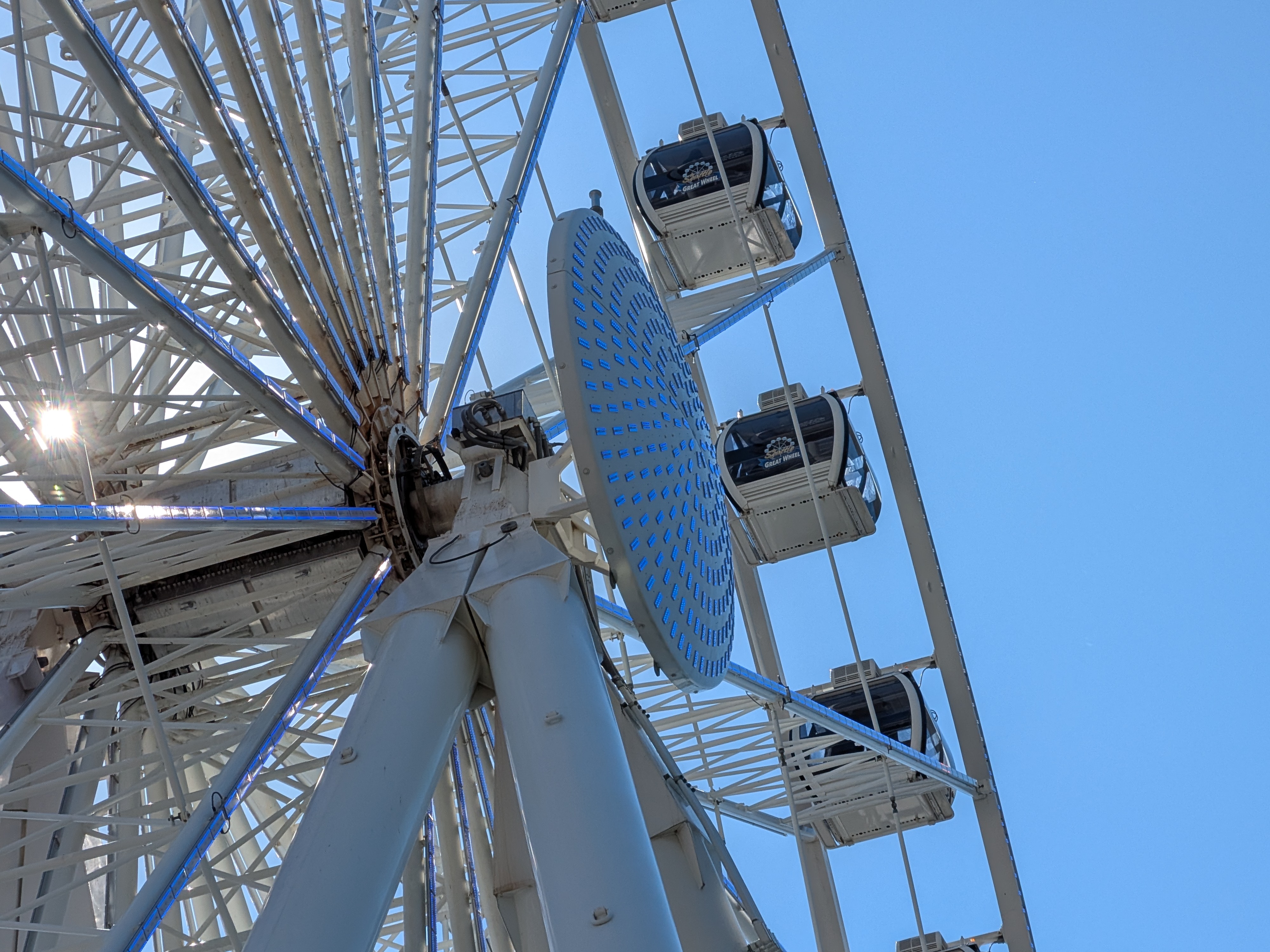 A Ferris wheel