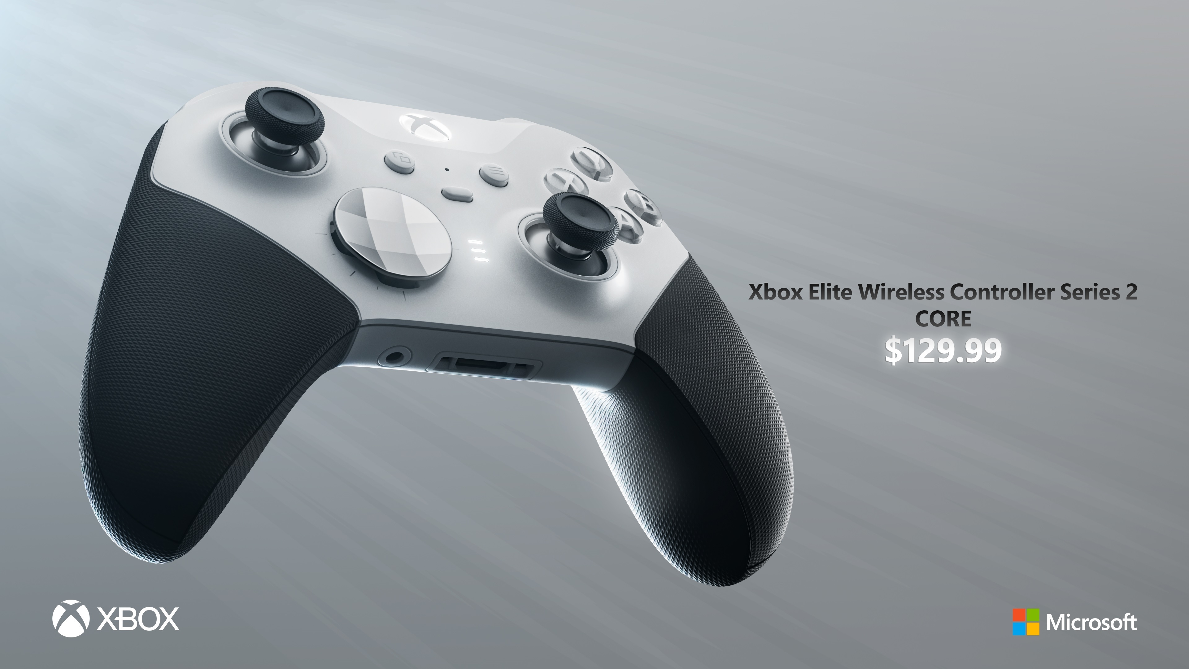 New Xbox Elite controller in white