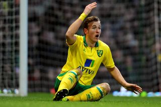 Harry Kane shows frustration during an appearance on loan for Norwich