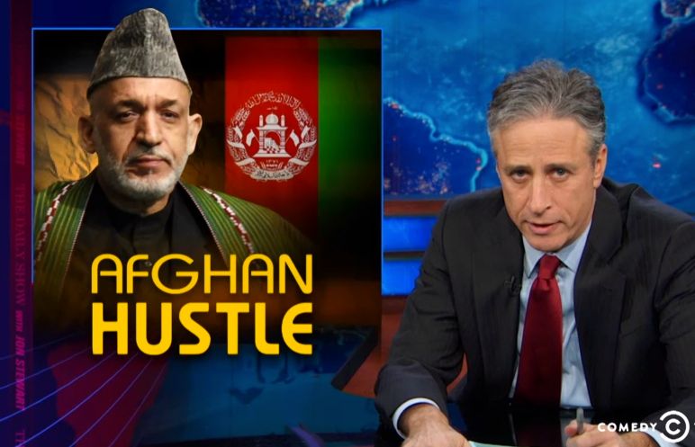 The Daily Show explains Hamid Karzai&amp;#039;s &amp;#039;Afghan Hustle&amp;#039;