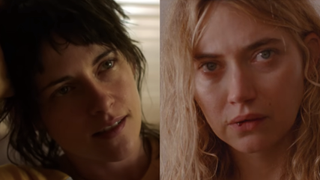 Kristen Stewart in Love Lies Bleeding and Imogen Poots in The Chronology of Water