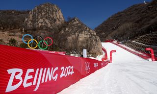 Alpint-bakken som skal brukes under Vinter-OL i Beijing 2022