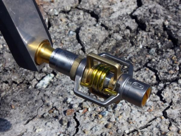 Kabush is running Crank Brothers' latest Egg Beater 11 pedals.