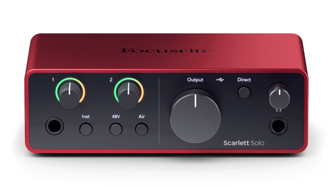 Best Focusrite audio interfaces: Focusrite Scarlett Solo 4th Gen