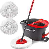 O-Cedar EasyWring Microfiber Spin Mop &amp; Bucket Floor Cleaning System | Was $59.97