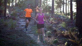 woman trail-running