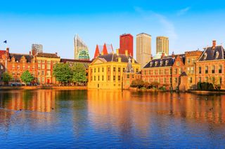 A view of the skyline of The Hague, Netherlands