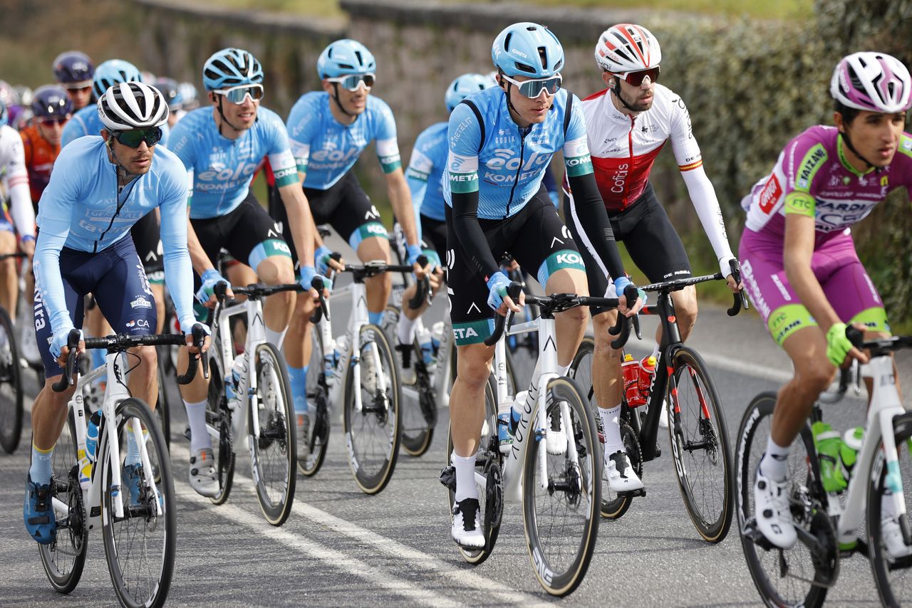 Gran Camino 2022 - 1st Edition - 1st stage Porrino - Vigo 166,4 km - 24/02/2022 - Erik Fetter (HUN - EOLO - Kometa) - photo Luis Angel Gomez/SprintCyclingAgency&Acirc;&copy;2022